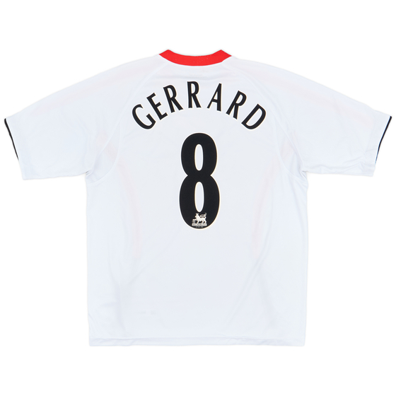2005-06 Liverpool Away Shirt Gerrard #8 - 8/10 - (L)