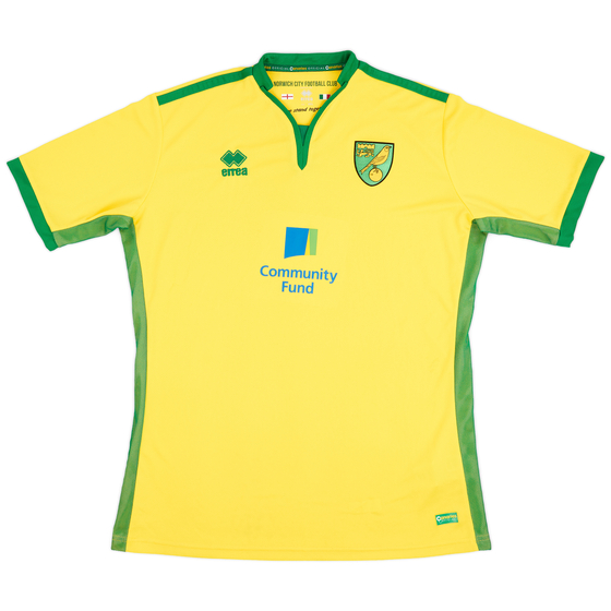 2016-17 Norwich Home Shirt - 8/10 - (4XL)