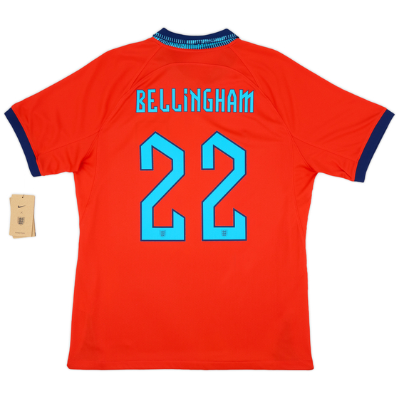 2022-23 England Away Shirt Bellingham #22