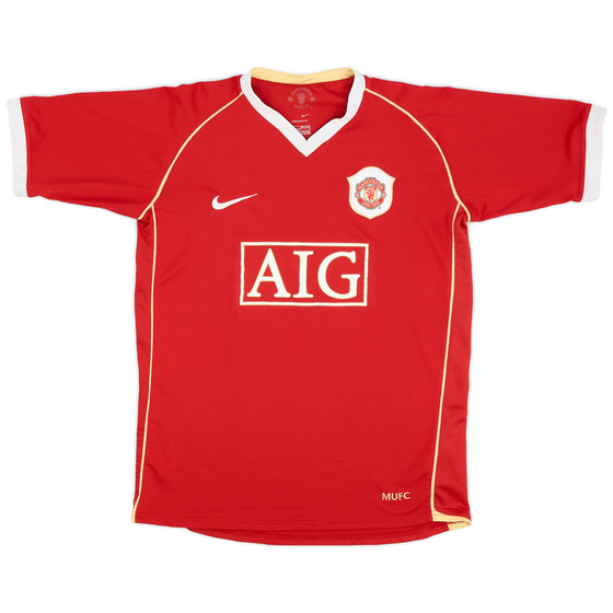 2006-07 Manchester United Home Shirt - 8/10 - (XL.Boys)