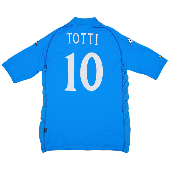 2002 Italy Home Shirt Totti #10 - 8/10 - (XXL)