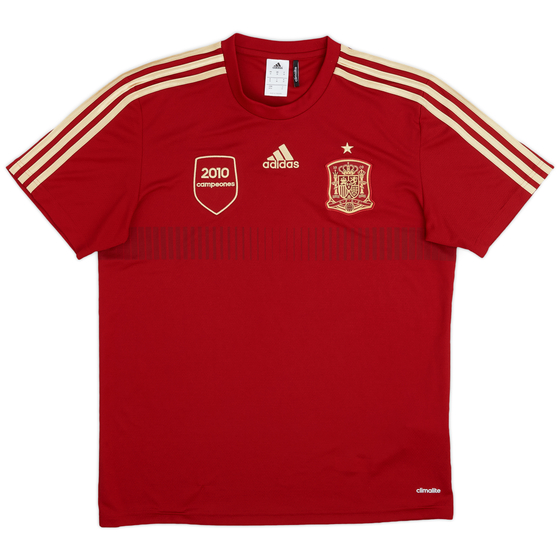 2013-14 Spain '2010 campeones' adidas Training Shirt - 9/10 - (M)
