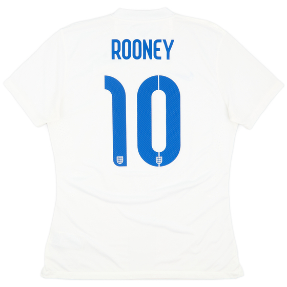 2014-15 England Authentic Home Shirt Rooney #10 - 8/10 - (L)
