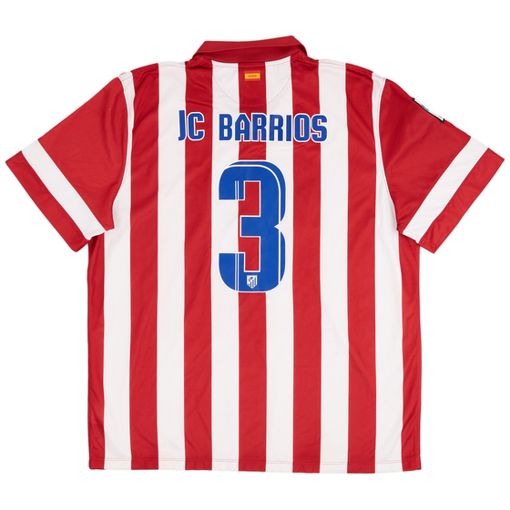 2013-14 Atletico Madrid Home Shirt Jc Barrios #3 - 7/10 - (XXL)