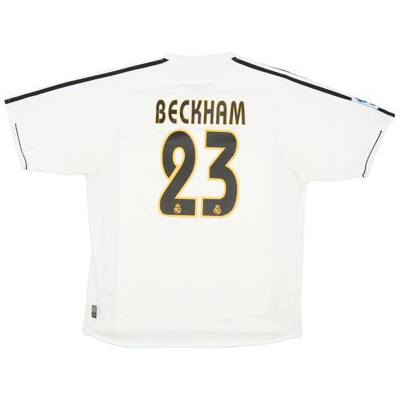 2003-04 Real Madrid Home Shirt Beckham #23 - 6/10 - (L)