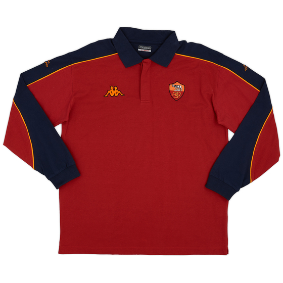 2000-01 Roma Kappa Polo L/S Shirt - 9/10 - (XL)