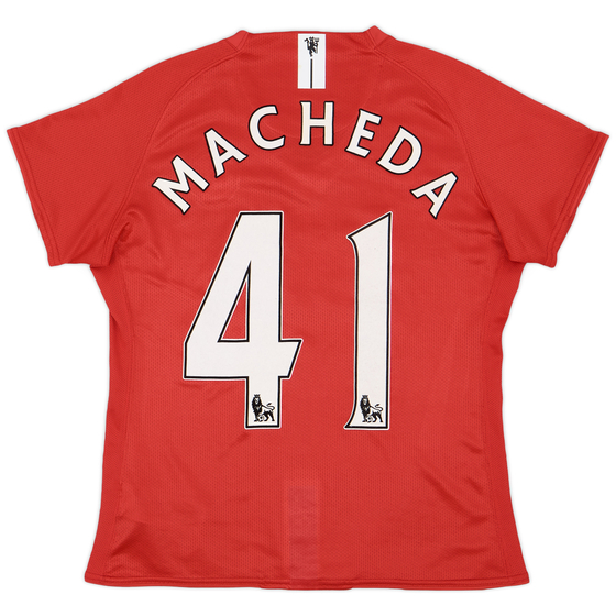 2007-09 Manchester United Home Shirt Macheda #41 - 7/10 - (Women's S)