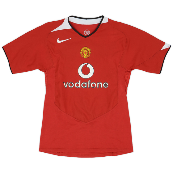 2004-06 Manchester United Home Shirt - 8/10 - (L.Boys)