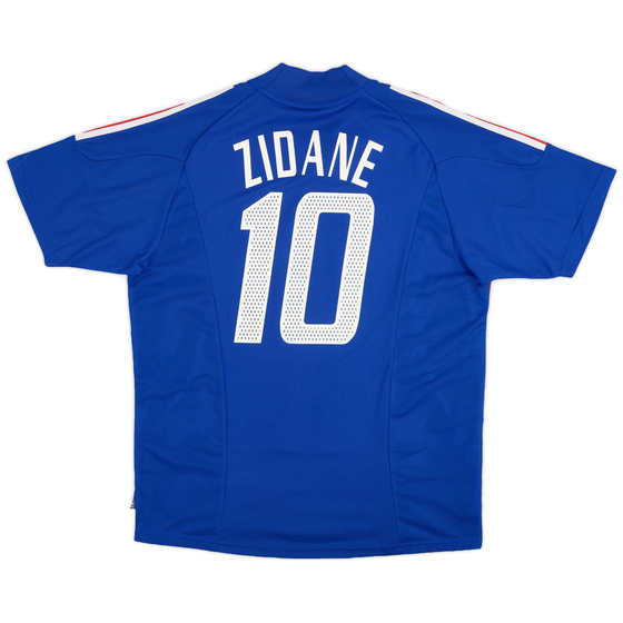 2002-04 France Home Shirt Zidane #10 - 9/10 - (L)