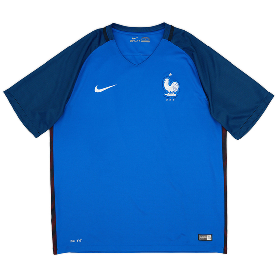 2016-17 France Home Shirt - 8/10 - (XL)