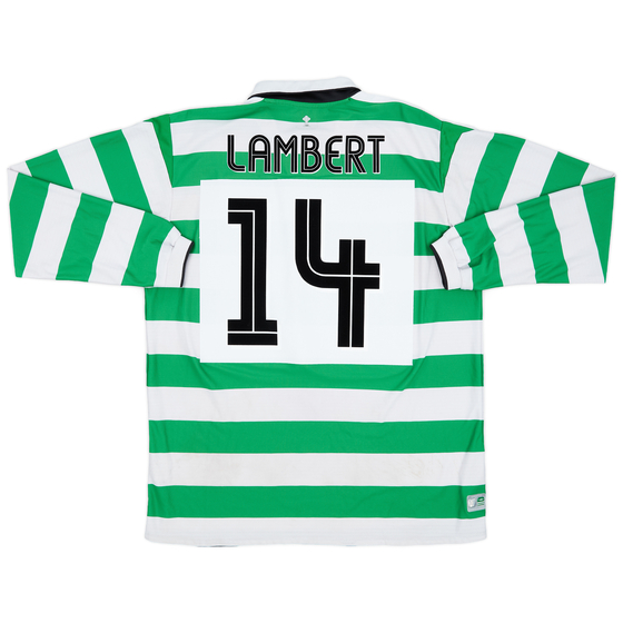 2004-05 Celtic Home L/S Shirt Lambert #14 - 6/10 - (XL)