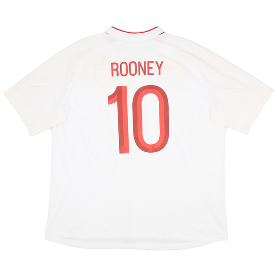 2012-13 England Home Shirt Rooney #10 - 9/10 - (3XL)