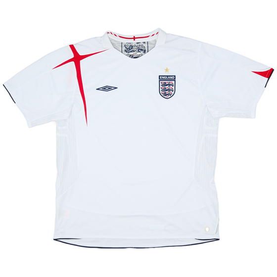 2005-07 England Home Shirt #10 - 9/10 - (XL)