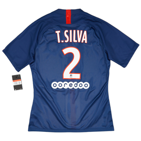 2019-20 Paris Saint-Germain Player Issue Home Shirt T.Silva #2 (L)