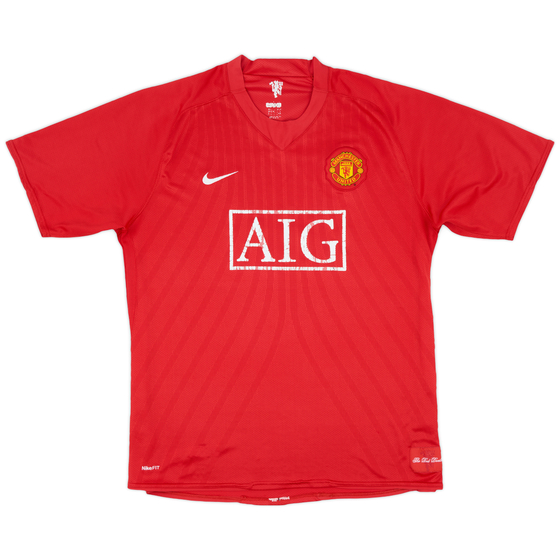 2007-09 Manchester United Home Shirt - 4/10 - (XXL)