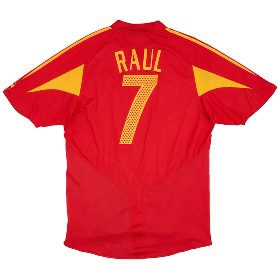 2004-06 Spain Home Shirt Raul #7 - 8/10 - (L)