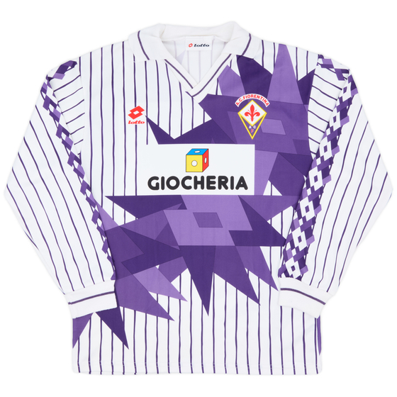 1991-92 Fiorentina Away L/S Shirt - 8/10 - (L)