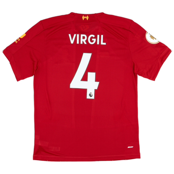 2019-20 Liverpool 'Champions' Home Shirt Virgil #4 (L)