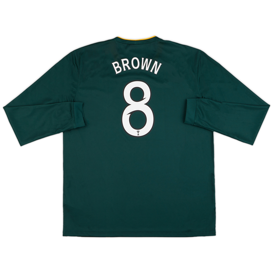 2014-15 Celtic Away L/S Shirt Brown #8 (XL)