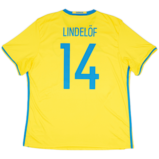2016-17 Sweden Home Shirt Lindelöf #14 (XL)