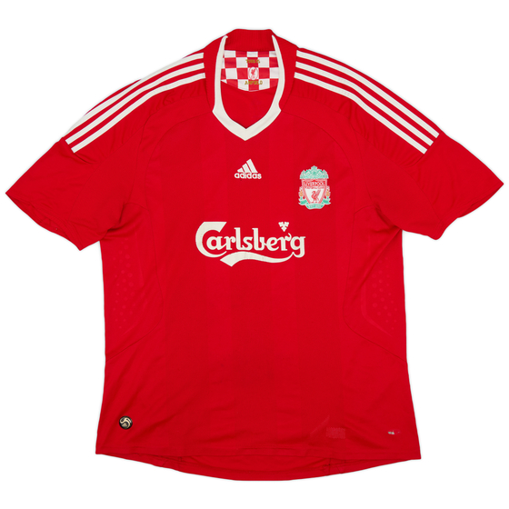 2008-10 Liverpool Home Shirt Gerrard #8 - 6/10 - (XL)