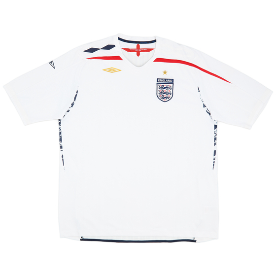 2007-09 England Home Shirt - 9/10 - (3XL)