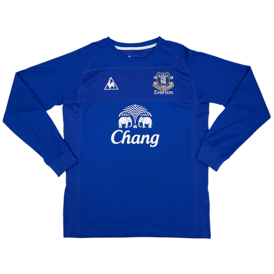 2010-11 Everton Home L/S Shirt - 9/10 - (L)