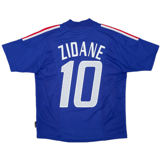 2002-04 France Home Shirt Zidane #10 - 9/10 - (XL.Boys)
