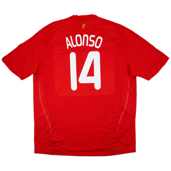 2008-10 Liverpool Home Shirt Alonso #14 - 8/10 - (3XL)