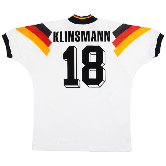 1992-94 Germany Home Shirt Klinsmann #18 - 8/10 - (L/XL)