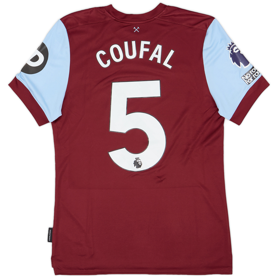 2023-24 West Ham Match Issue Home Shirt Coufal #5