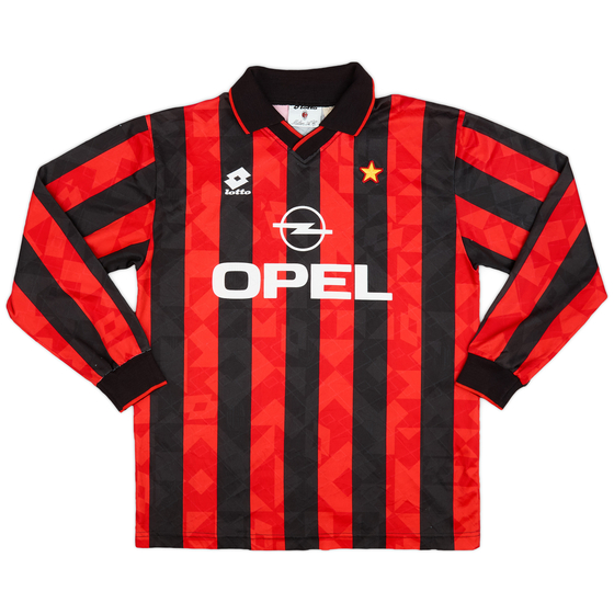 1994-95 AC Milan Home L/S Shirt - 9/10 - (L)