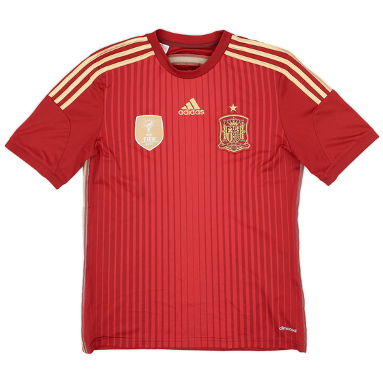 2013-15 Spain Home Shirt - 9/10 - (XL.Boys)