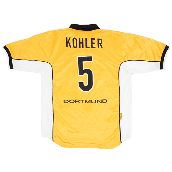 1998-00 Borussia Dortmund Home Shirt Kohler #5 - 9/10 - (XL)