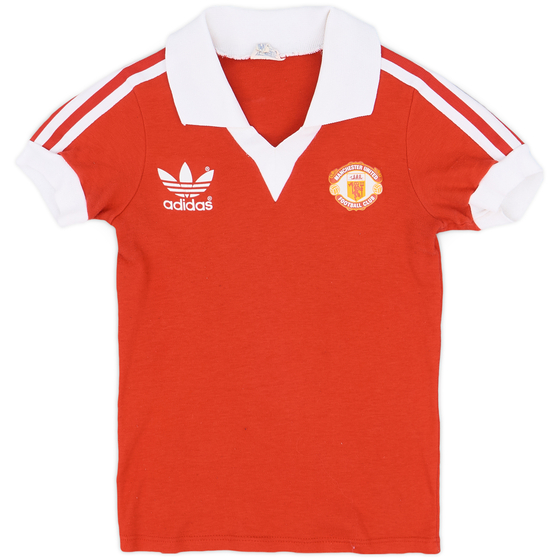 1980-82 Manchester United Home Shirt #7 - 10/10 - (XS.Boys)