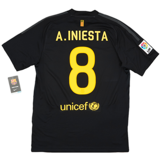 2011-12 Barcelona Away Shirt A. Iniesta #8 (M)