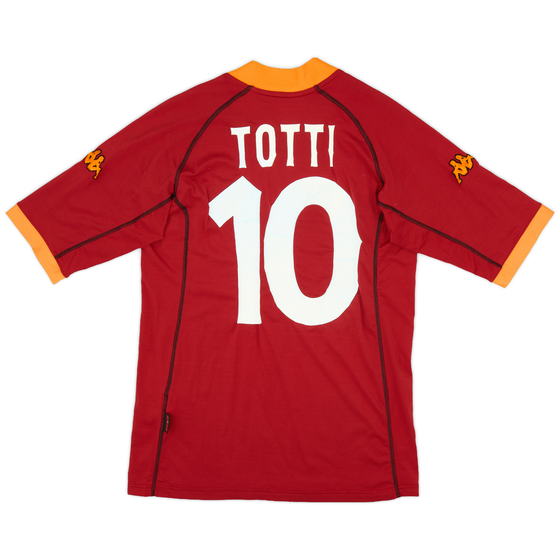 2001-02 Roma Home Shirt Totti #10 - 3/10 - (XL)