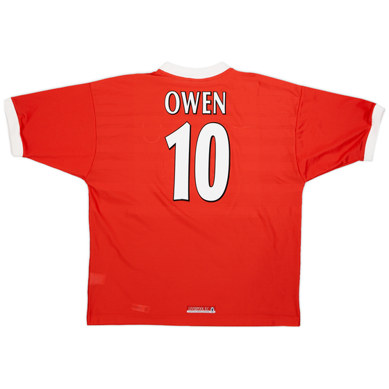 1998-00 Liverpool Home Shirt Owen #10 - 9/10 - (XXL)