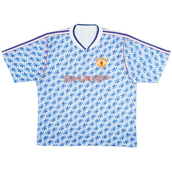 1990-92 Manchester United Away Shirt - 4/10 - (L/XL)