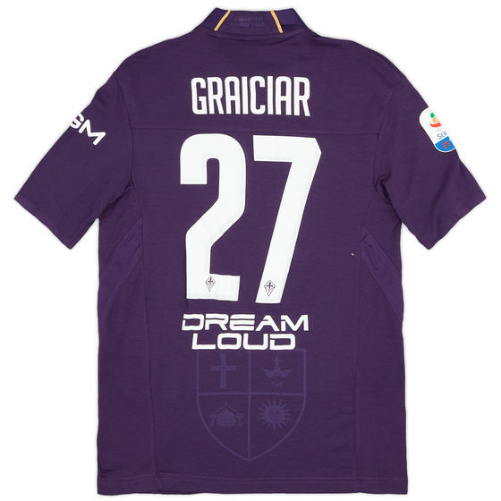 2018-19 Fiorentina Match Issue Home Shirt Graiciar #27 - As New - (M)