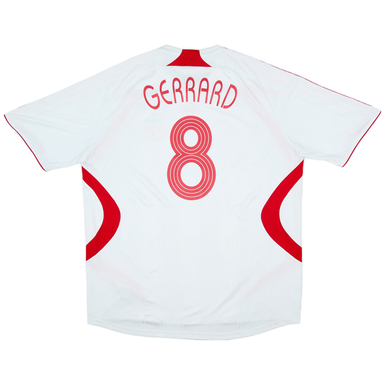 2007-08 Liverpool Away Shirt Gerrard #8 - 7/10 - (XXL)