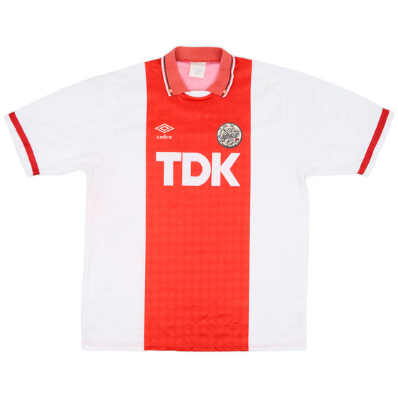 1989-91 Ajax Home Shirt - 4/10 - (L)