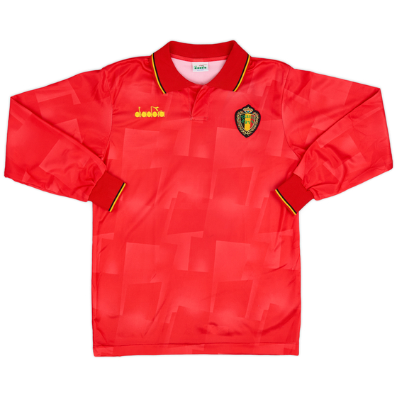 1992-94 Belgium Home L/S Shirt - 8/10 - (S)