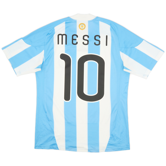 2010-11 Argentina Home Shirt Messi #10 - 7/10 - (L)