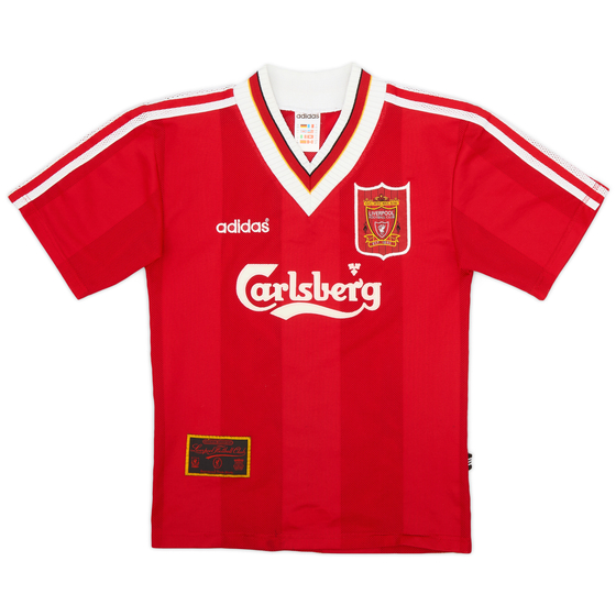 1995-96 Liverpool Home Shirt - 9/10 - (L.Boys)