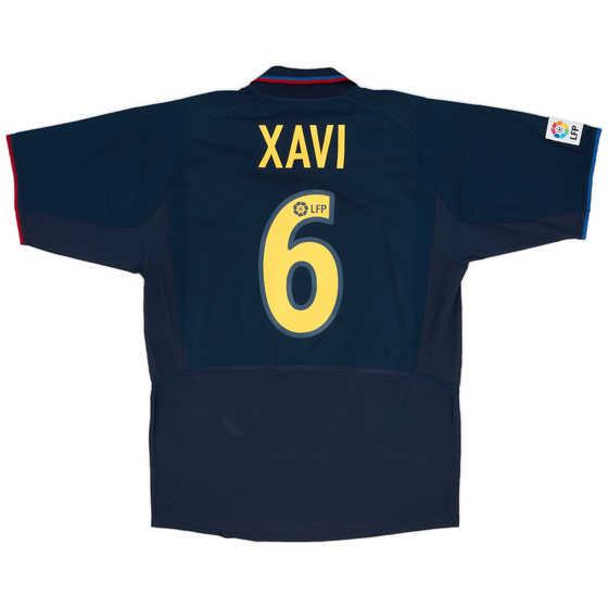 2002-03 Barcelona Away Shirt Xavi #6 - 8/10 - (L)