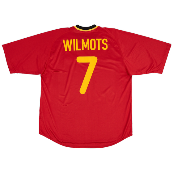 2000-02 Belgium Home Shirt Wilmots #7 - 9/10 - (XL)
