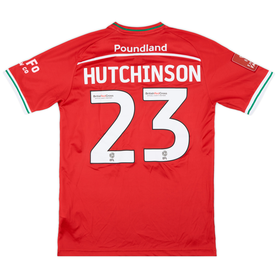 2022-23 Walsall Match Issue FA Cup Home Shirt Hutchinson #23
