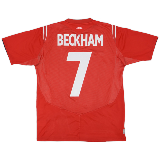 2004-06 England Away Shirt Beckham #7 - 5/10 - (M)