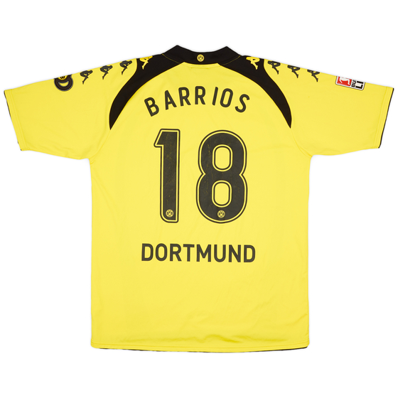 2009-10 Borussia Dortmund Home Shirt Barrios #18 - 7/10 - (XXL)